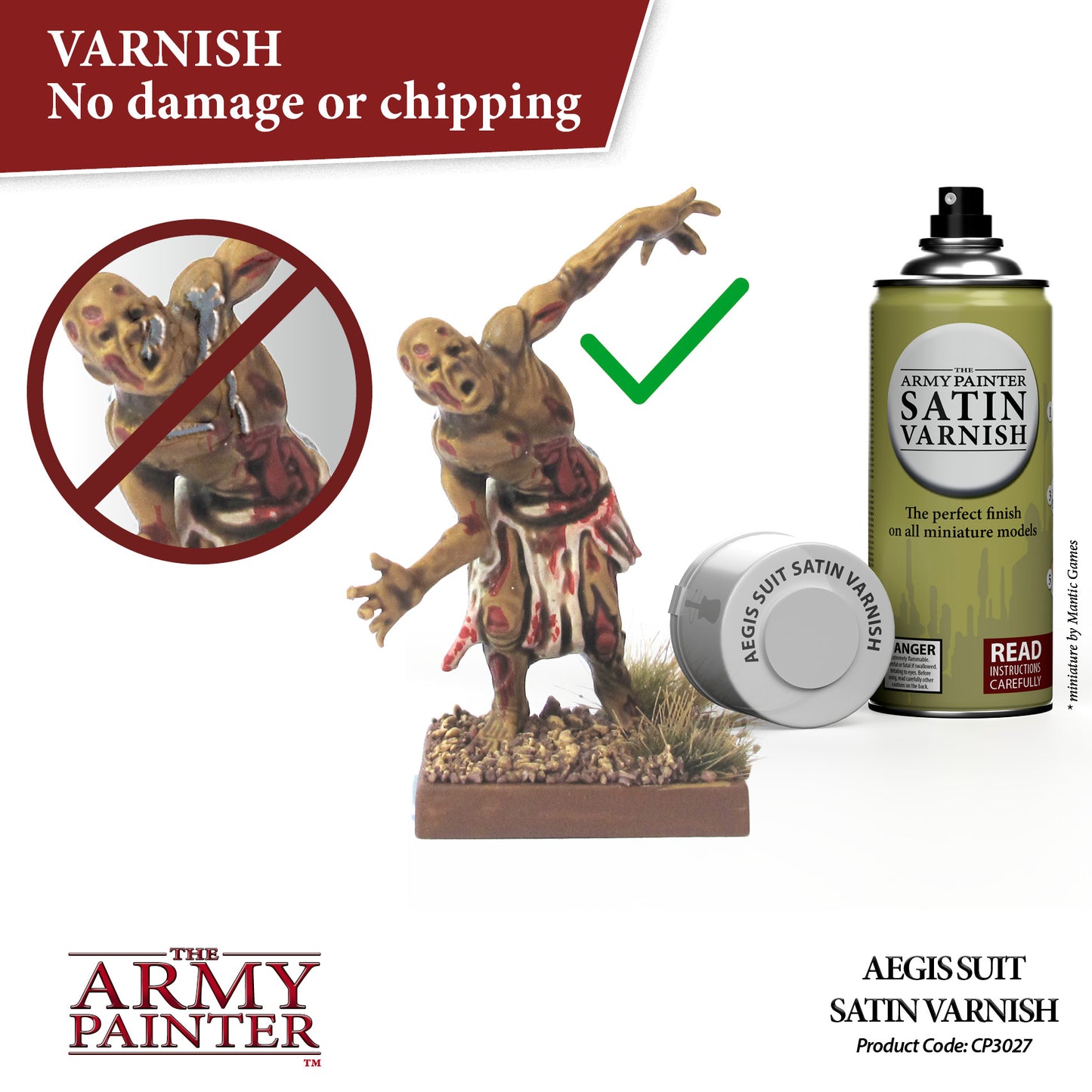 The Army Painter Base Primer - Aegis Suit, Satin Varnish CP3027S
