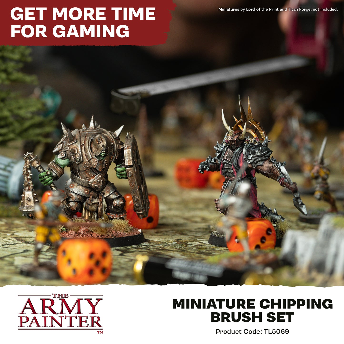 The Army Painter Miniature Chipping Brush Set TL5069P