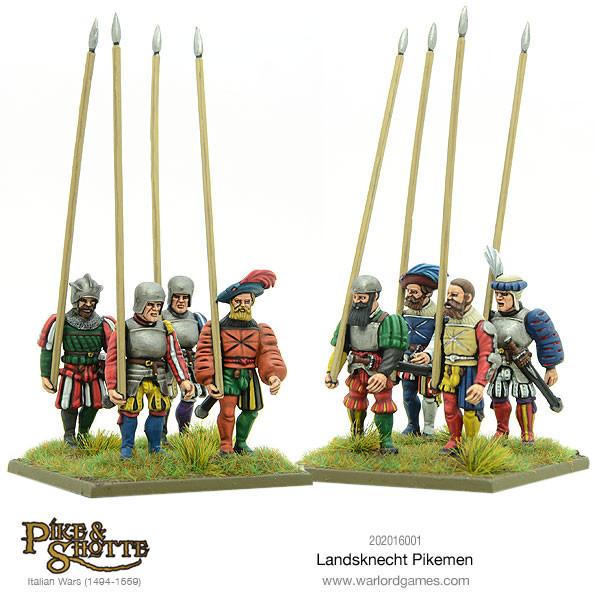 Pike & Shotte Landsknechts Pikemen