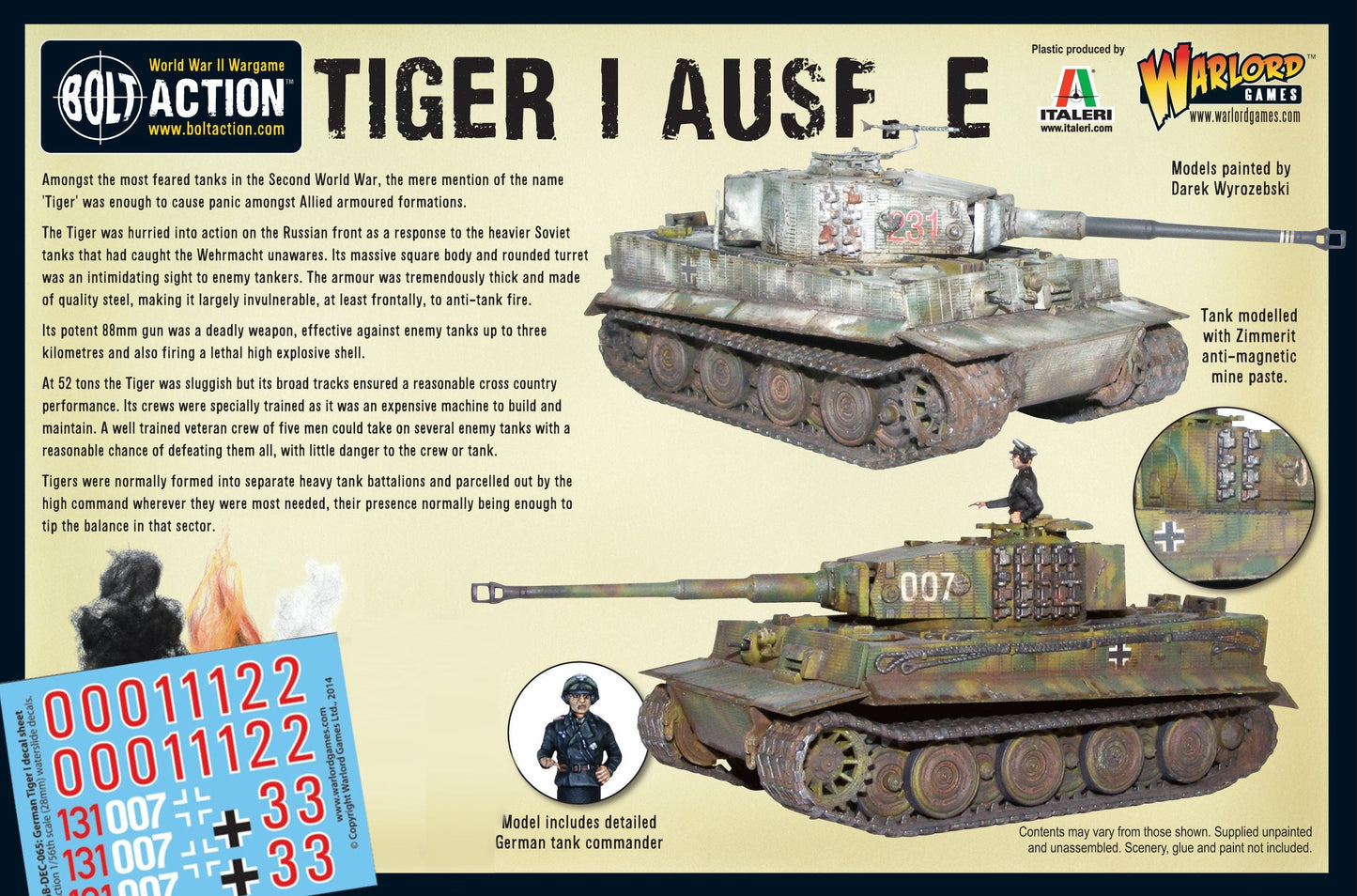 Bolt Action: Tiger I Ausf. E heavy tank