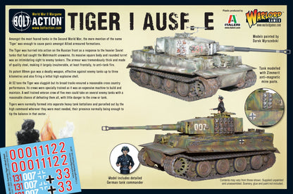 Bolt Action: Tiger I Ausf. E heavy tank