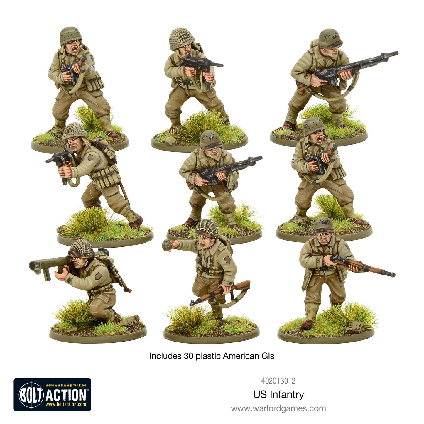 Bolt Action:  US Army Infantry Platoon - WW2 American GIs