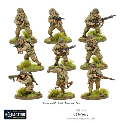 Bolt Action:  US Army Infantry Platoon - WW2 American GIs