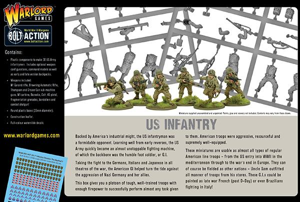 Bolt Action:  US Army Infantry Platoon - WW2 American GIs