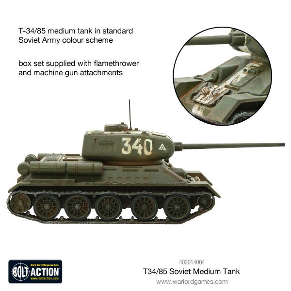 Bolt Action: T34/85 Medium Tank