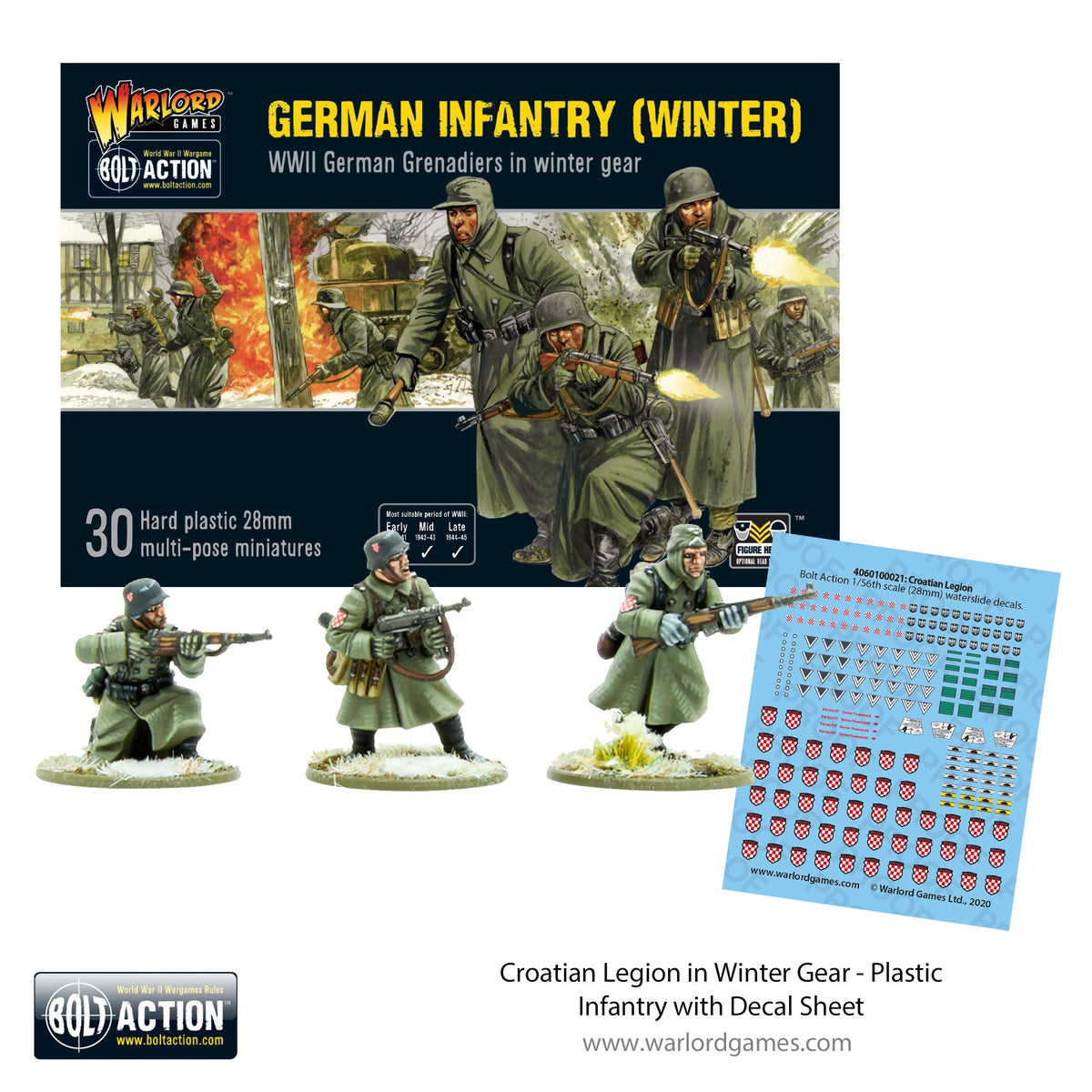 Bolt Action: German Infantry (Winter) Platoon