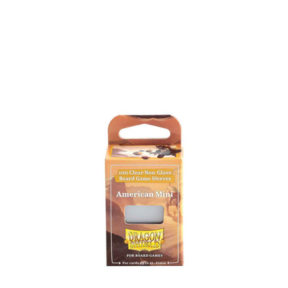 Dragon Shield: Board Game Sleeves Clear/NonGlare – American Mini (100)