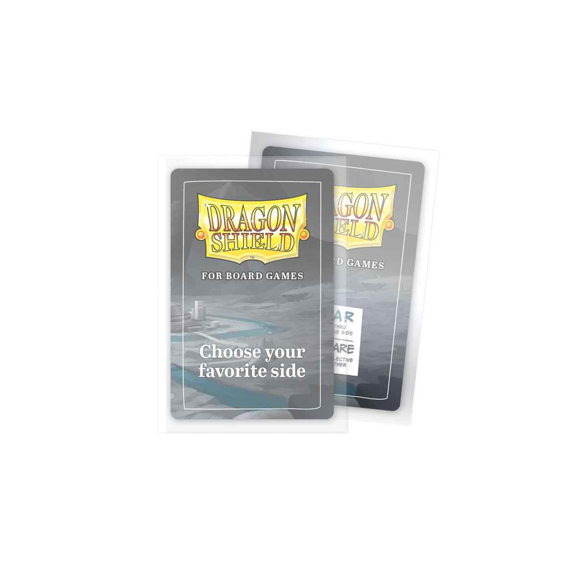 Dragon Shield: Board Game Sleeves Clear/NonGlare – American Mini (100)