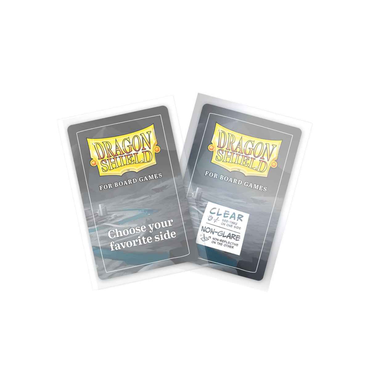 Dragon Shield: Board Game Sleeves Clear/NonGlare – American Mini (100)