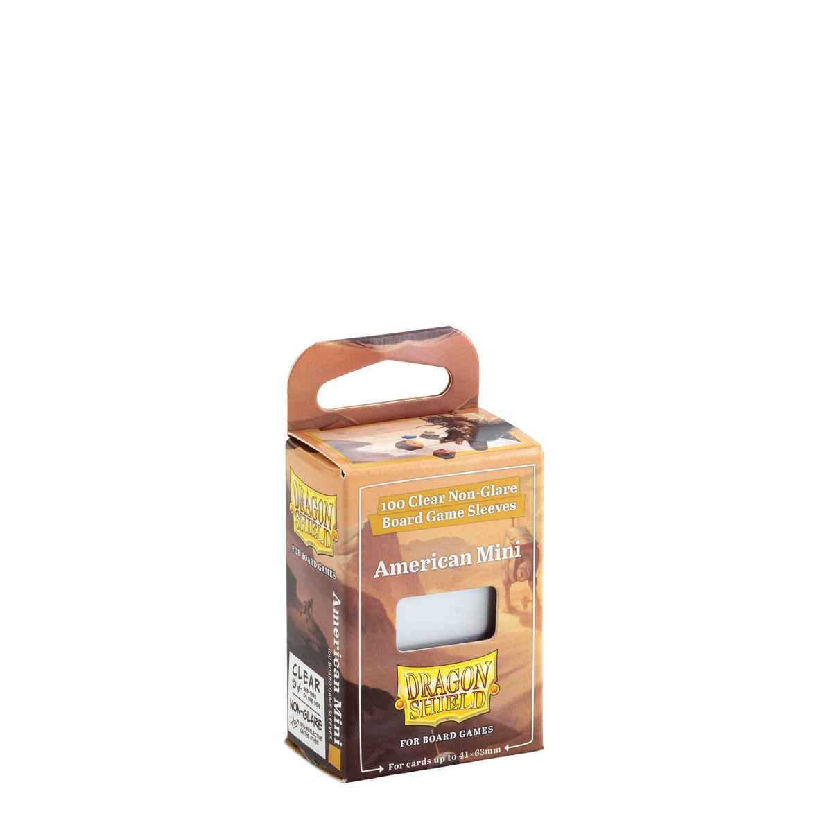 Dragon Shield: Board Game Sleeves Clear/NonGlare – American Mini (100)
