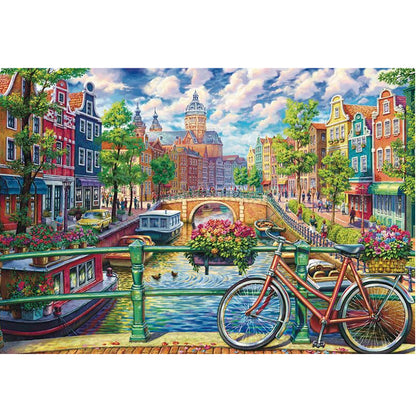 Amsterdam canal (1000 brikker)