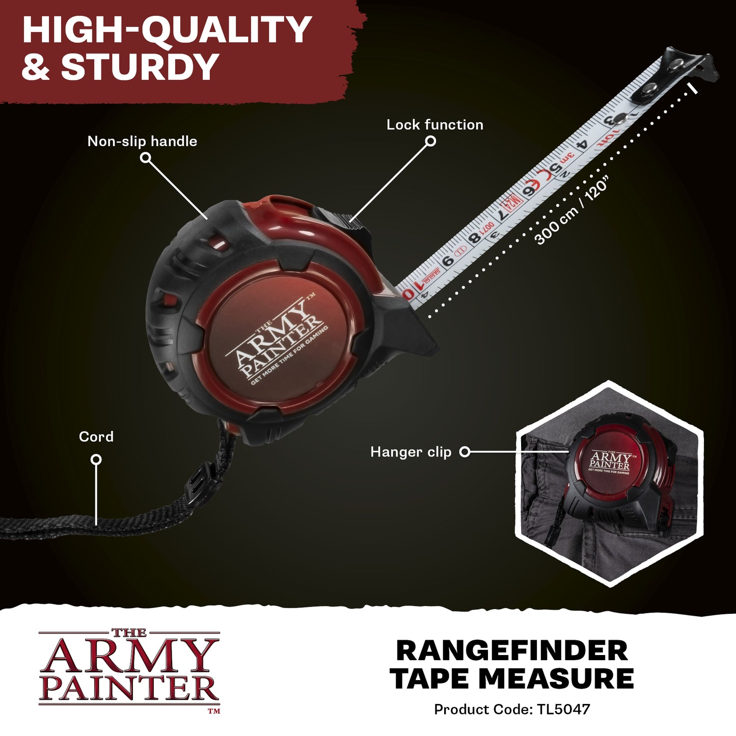 The Army Painter Rangefinder Tape Measure TL5047