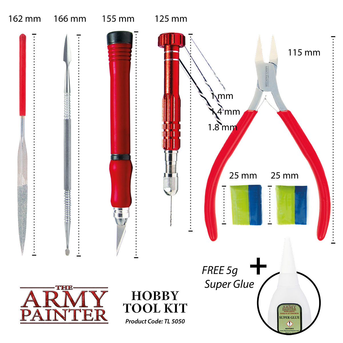 The Army Painter Hobby værktøjsæt TL5050