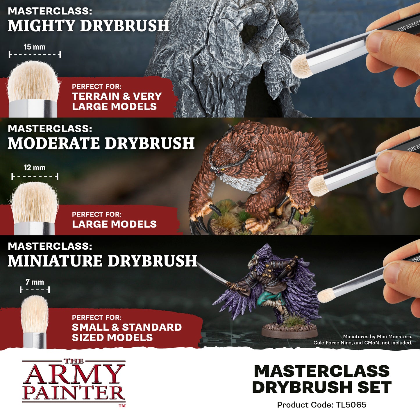 The Army Painter Masterclass Drybrush Set TL5065