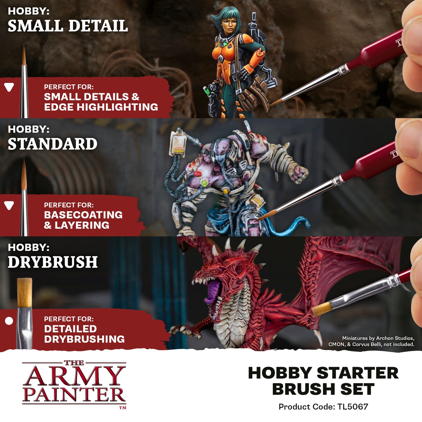 The Army Painter Hobby Starter Brush Set TL5067