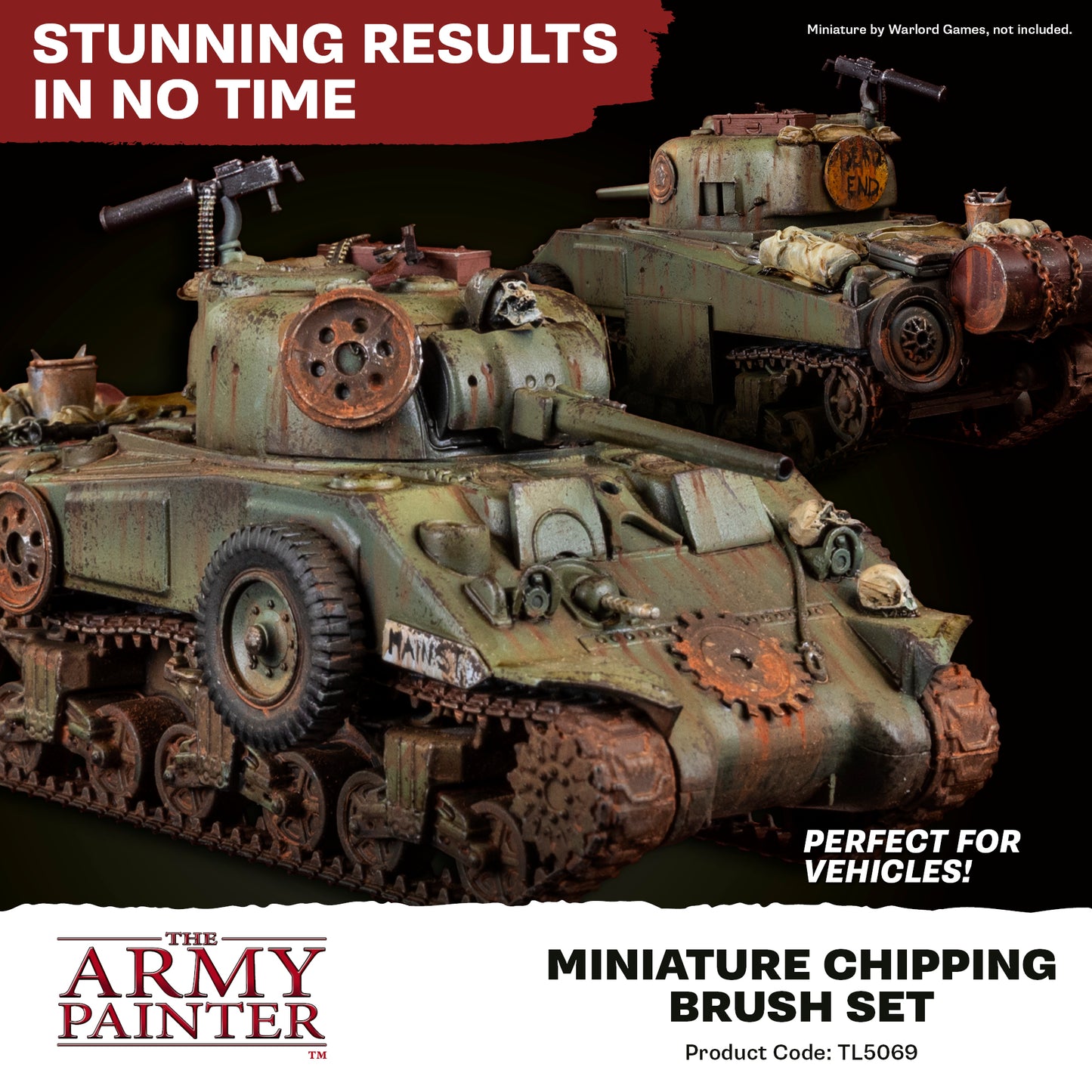 The Army Painter Miniature Chipping Brush Set TL5069P