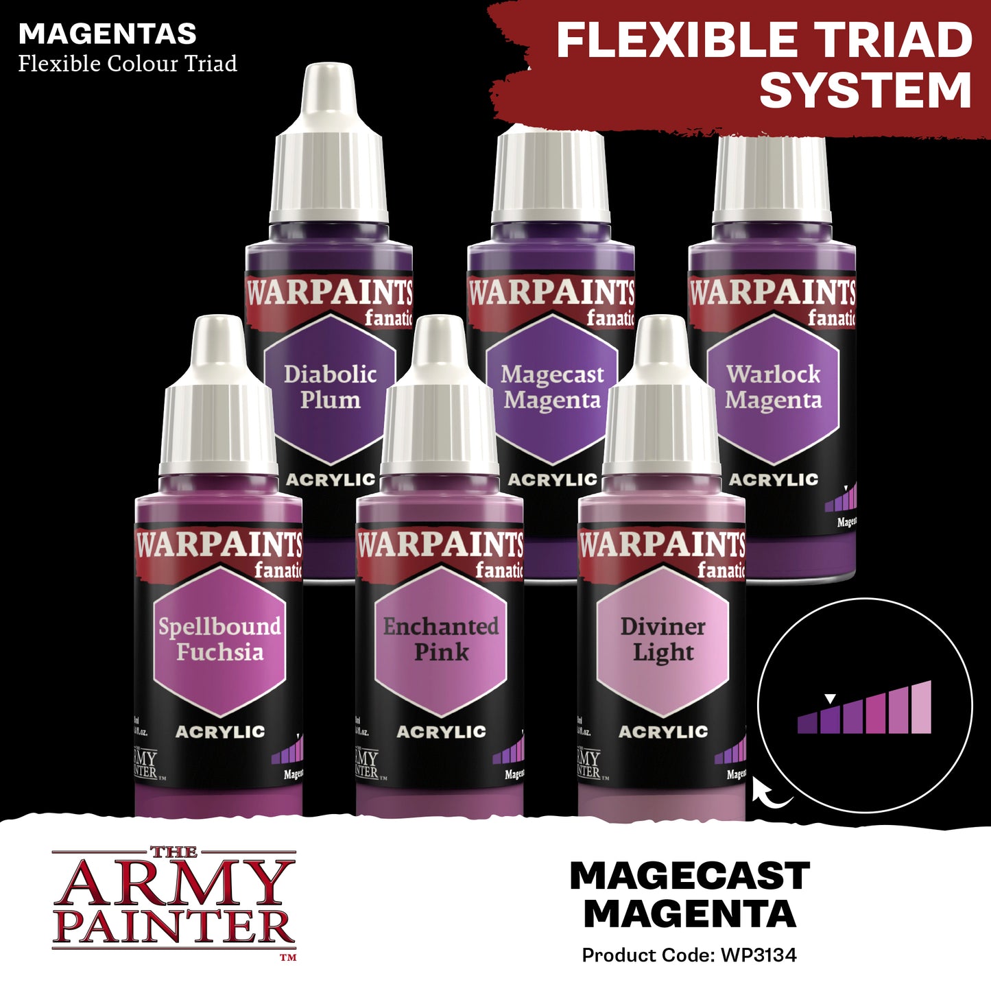Warpaints Fanatic: Magecast Magenta WP3134P