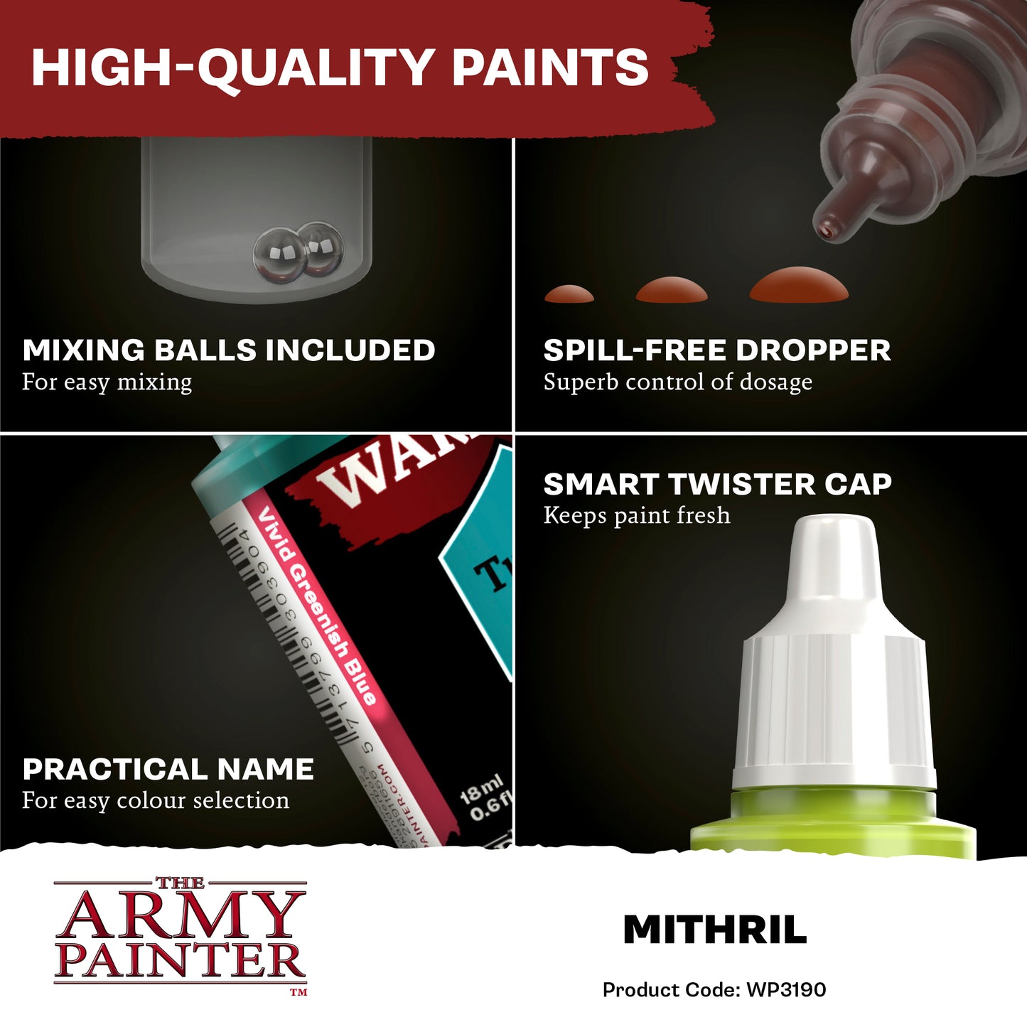 Warpaints Fanatic Metallic: Mithril WP3190P