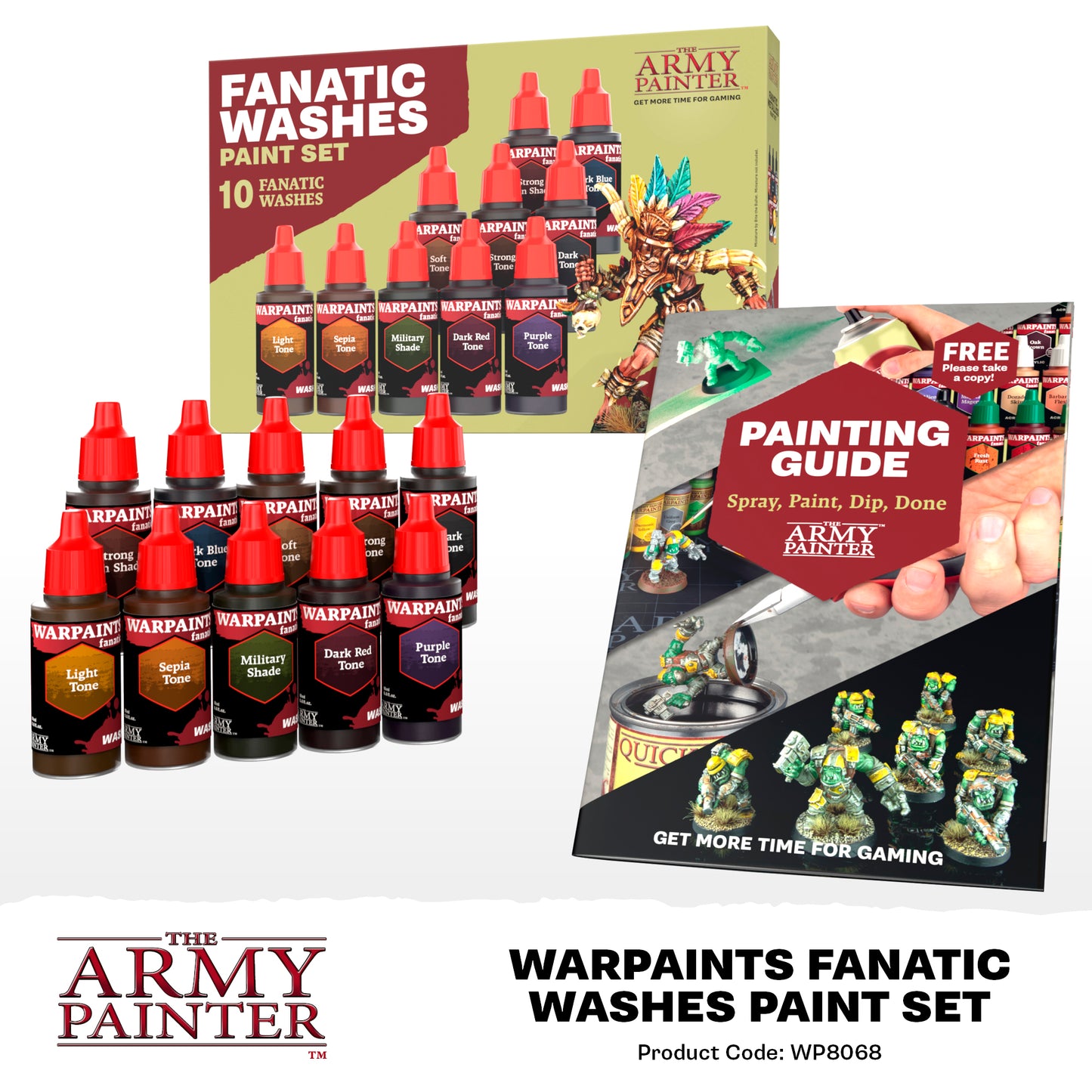 The Army Painter Warpaints Fanatic: Washes Paint Set WP8068P