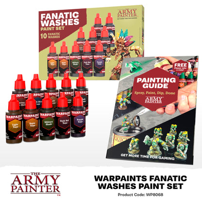 The Army Painter Warpaints Fanatic: Washes Paint Set WP8068P