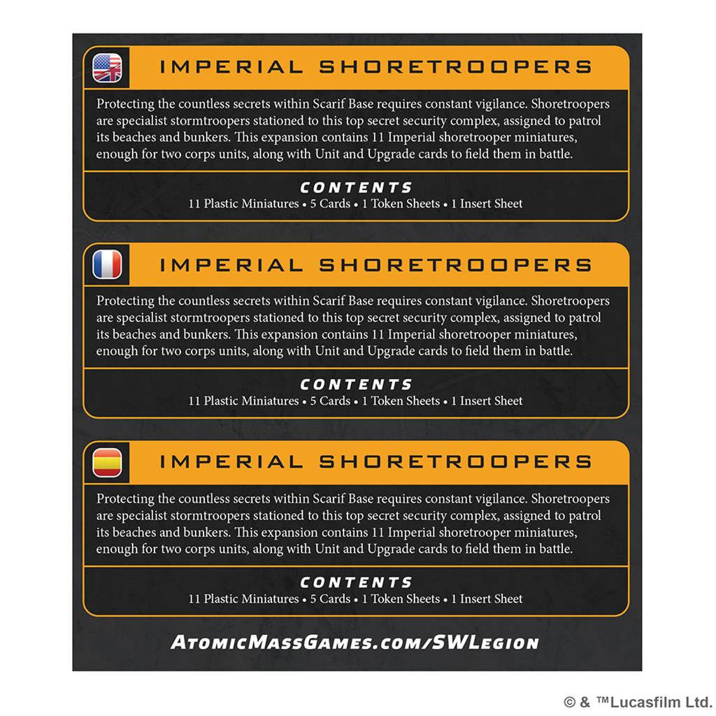 Star Wars Legion Imperial Shoretroopers