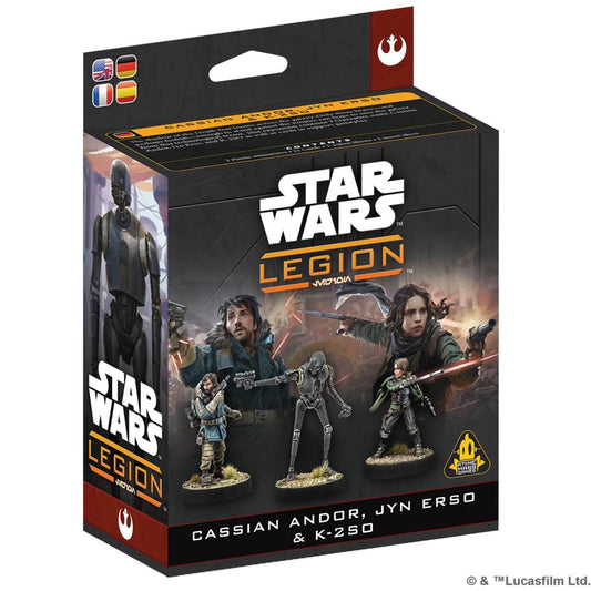 Star Wars Legion Cassian Andor, Jyn Erso & K-2SO