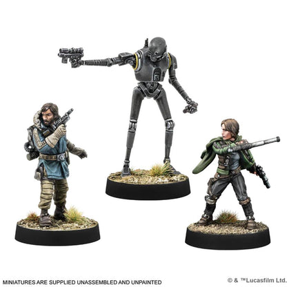 Star Wars Legion Cassian Andor, Jyn Erso & K-2SO