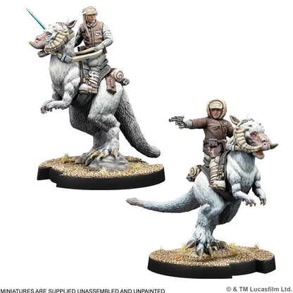 Star Wars Legion Captain Solo & Commander Skywalker on Tauntauns