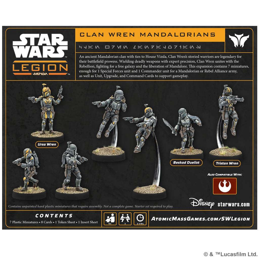 Star Wars Legion Clan Wren Mandalorians
